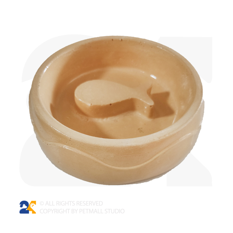 ظرف غذای سفالی سگ و گربه