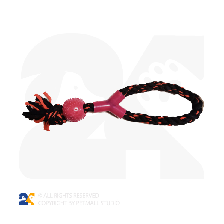 اسباب بازی سگ و گربه طرح توپ و طناب