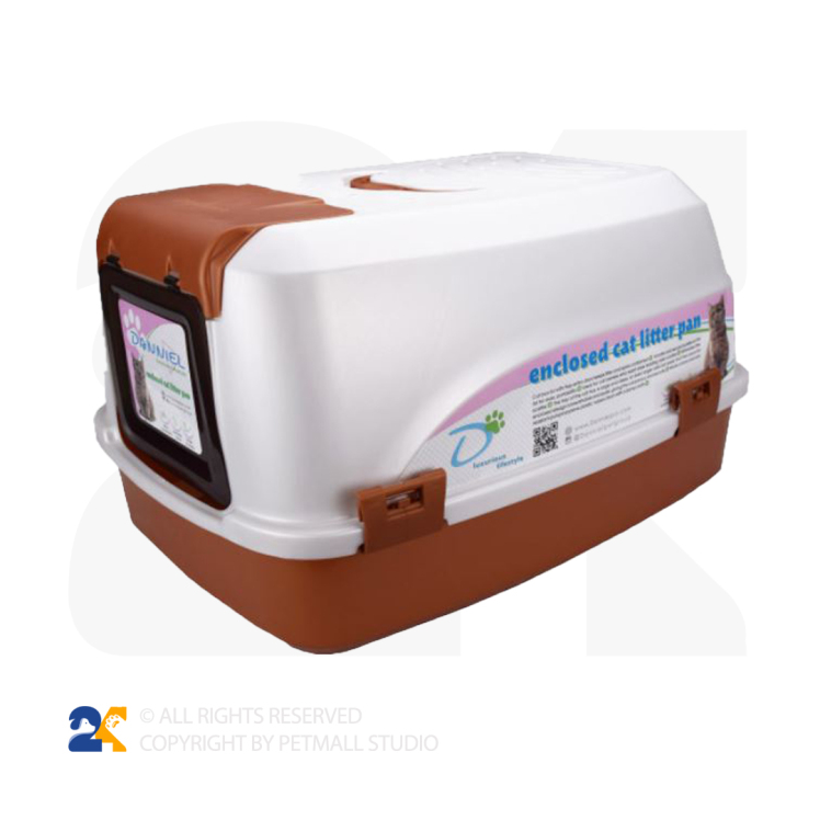 ظرف خاک مسقف گربه دنیل