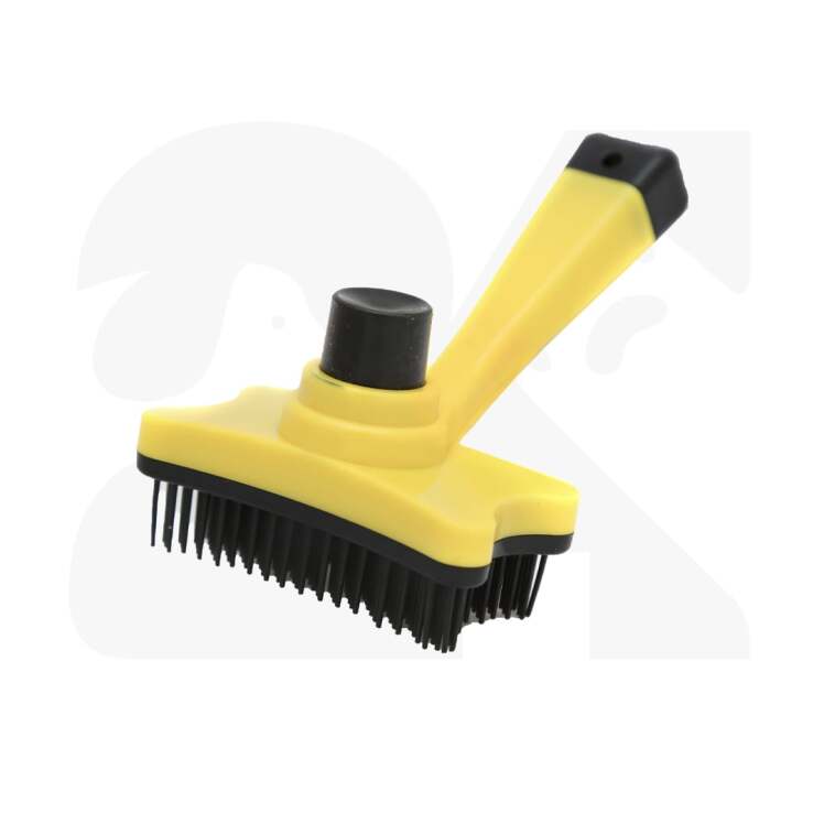 برس پلاستیکی با دکمه تخلیه مو