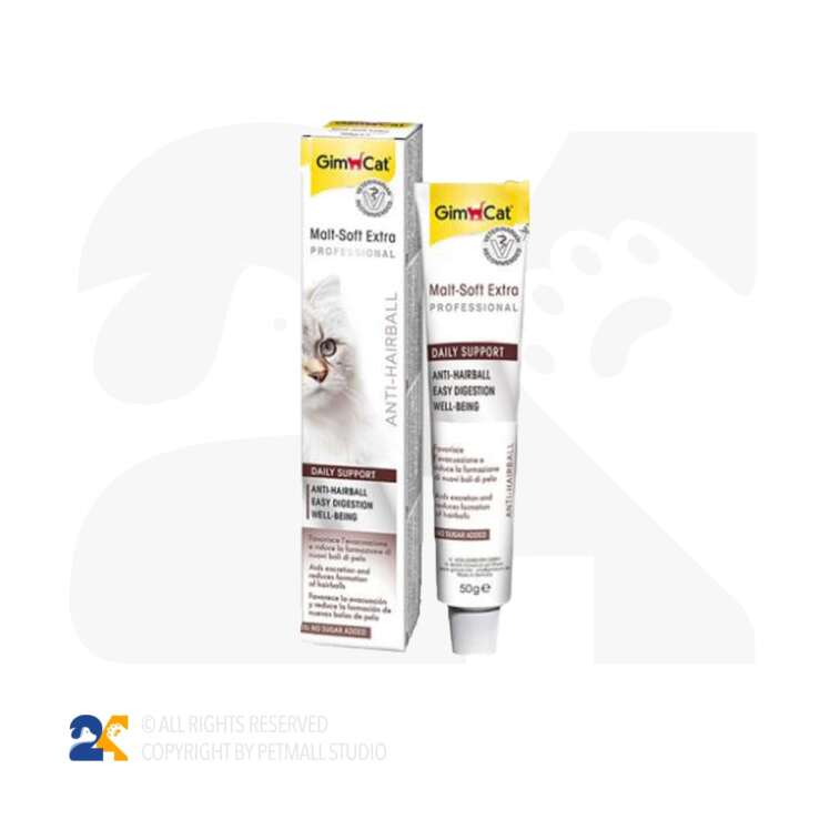 خمیر مالت گربه جیم کت با فیبر بالا وزن 50 گرم