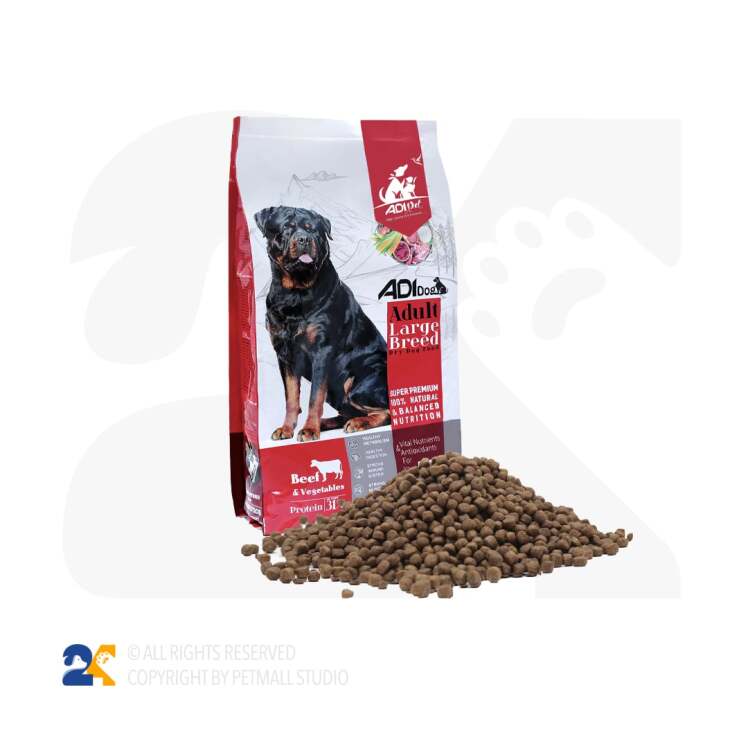 غذای سگ بالغ سوپر پریمیوم آدی گوشت 10 کیلویی