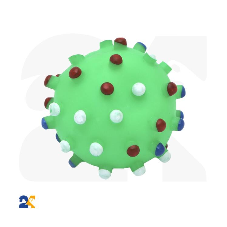 اسباب بازی مدل توپ لاتکسی خاردار رنگی 