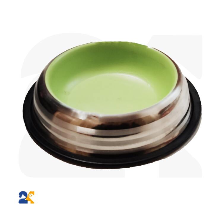 ظرف غذای سگ استیل خط دار 24