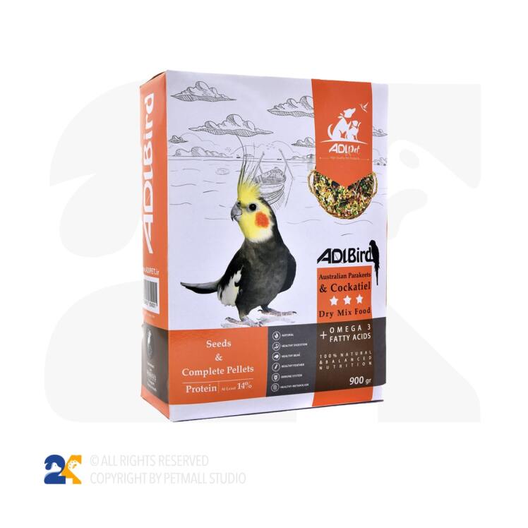 غذای خشک پرنده ادی پت مدل عروس هلندی وزن 900 گرم