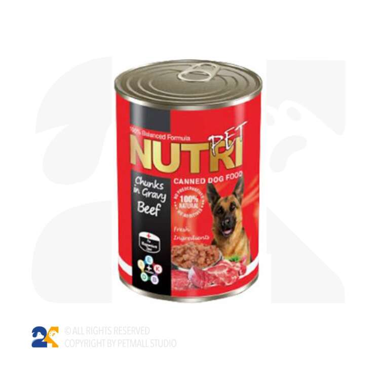 کنسرو سگ نوتری پت گوشت