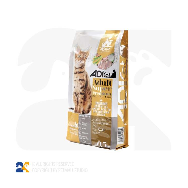 غذای خشک گربه آدی کت مدل سوپر پریمیوم وزن 500 گرم