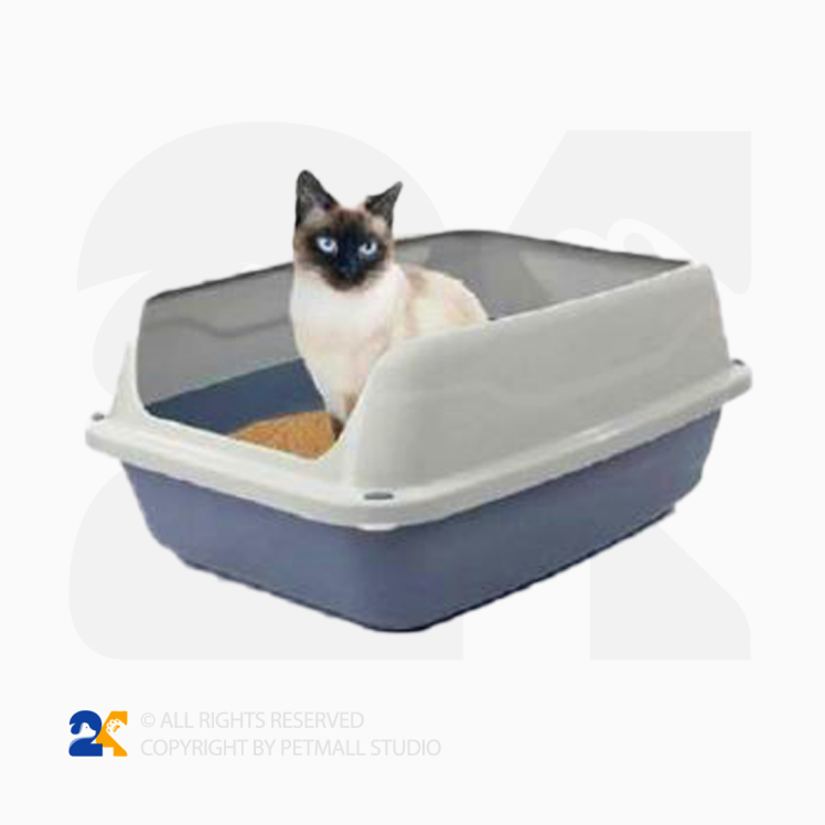 ظرف خاک گربه لبه دار 