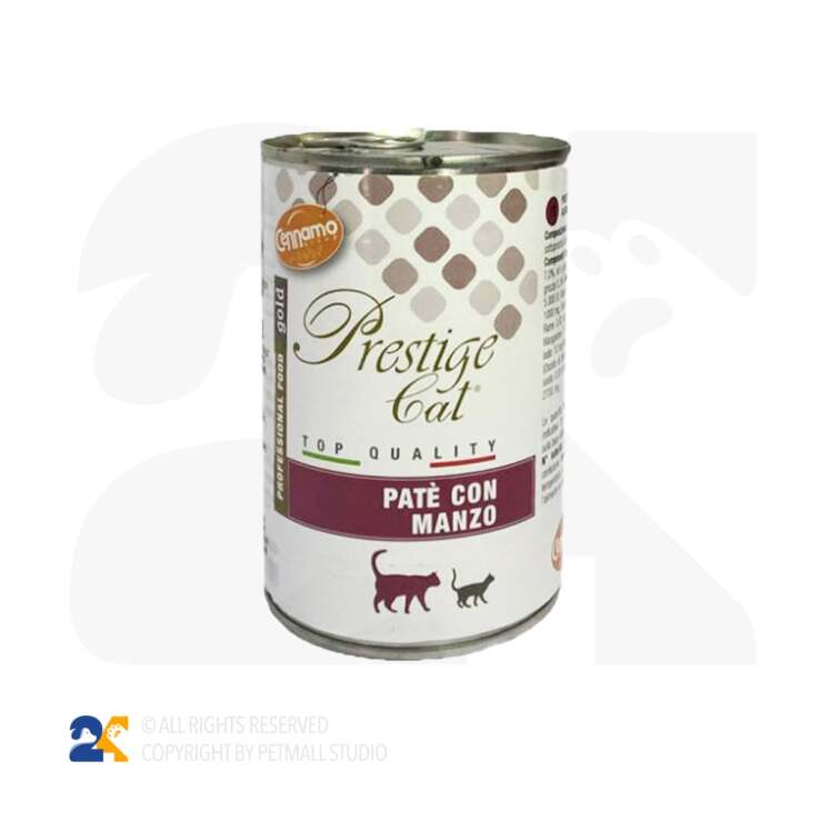 کنسرو گربه پرستیژ کت با طعم گوشت گوساله