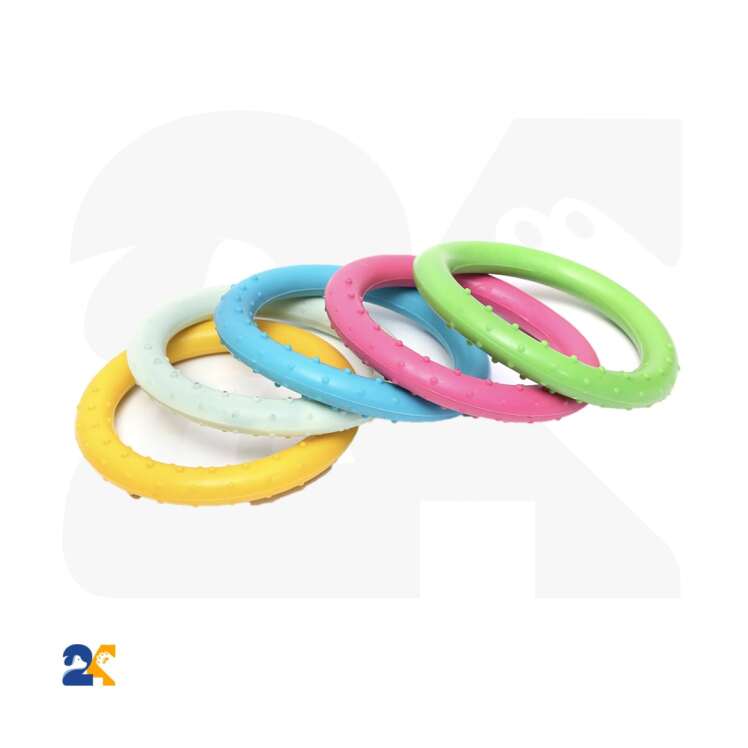 اسباب بازی دندانی سگ مدل حلقه خاردار