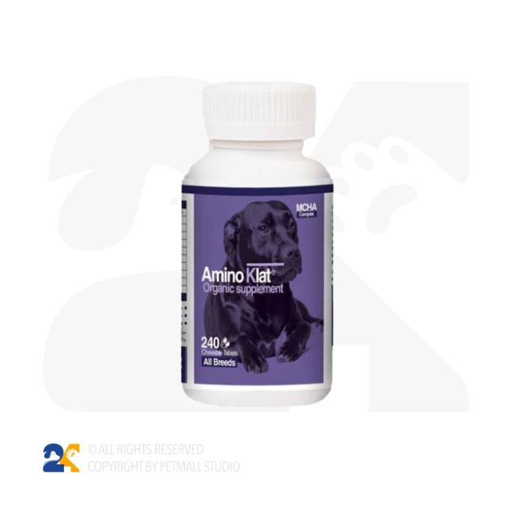 مکمل تقویتی درمانی آمینو کلات سگ 240عددی