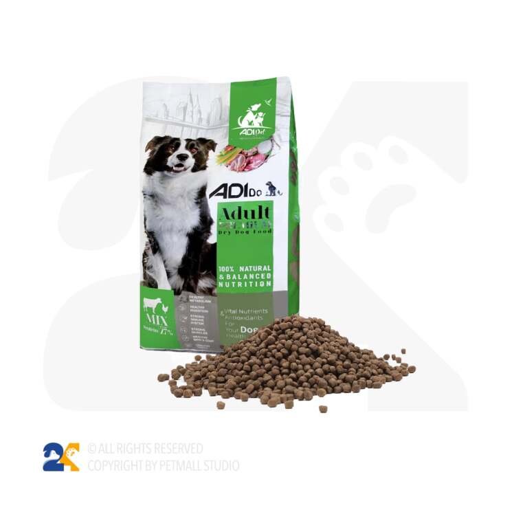 غذای خشک سگ بالغ آدی داگ میکس گوشت و مرغ 10 کیلویی