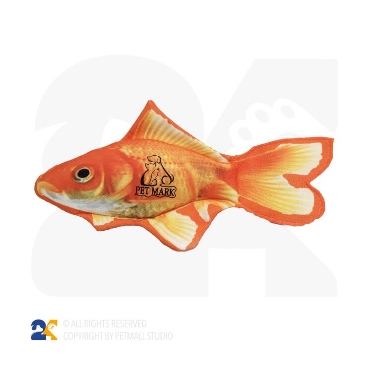 اسباب بازی سگ پت مارک مدل ماهی گلی کت نیپ دار