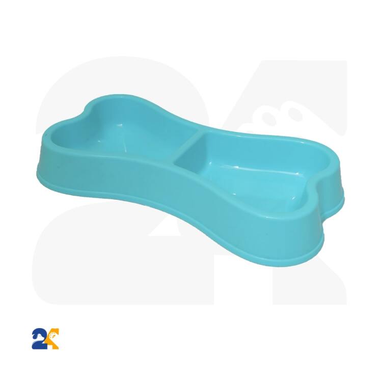 ظرف غذای سگ دوقلو استخوان