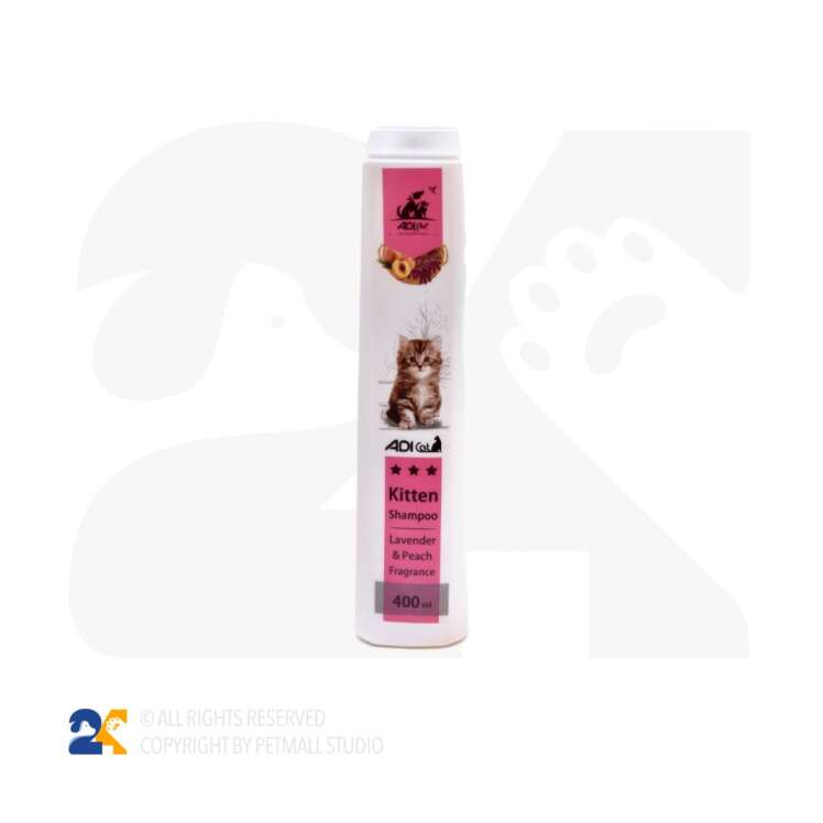 شامپو بچه گربه آدی کت هلو و لوندر400 میلی لیتر