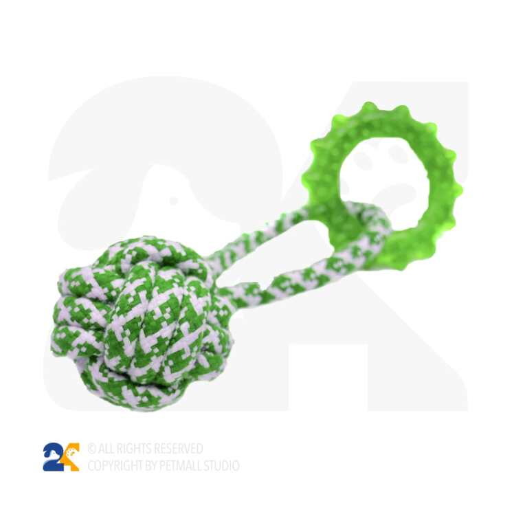 اسباب بازی سگ و گربه طرح توپ کنفی و حلقه