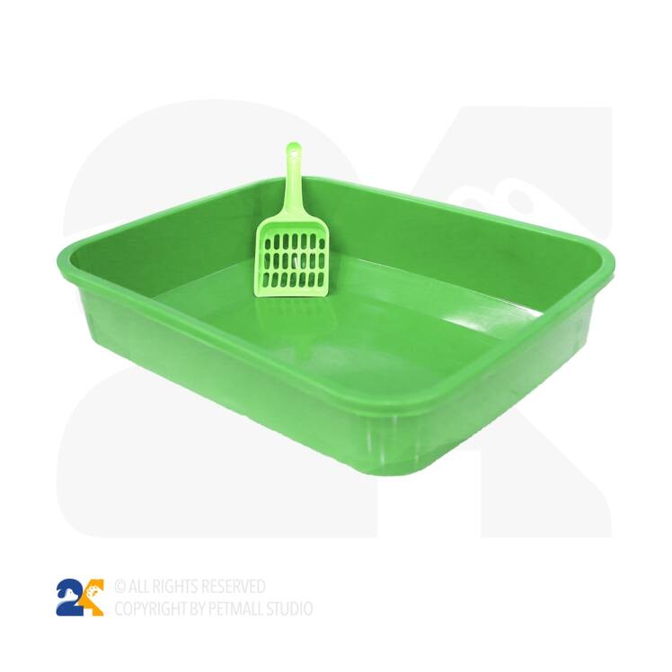 ظرف خاک گربه با بیلچه