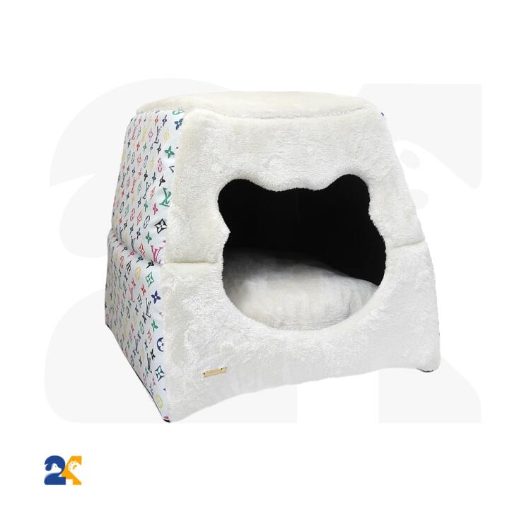 جای خواب دوکاره سگ و گربه هفت رنگ مدلLV