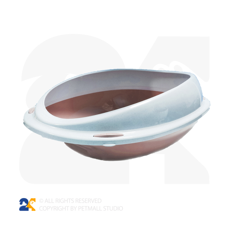 ظرف خاک گربه لبه دار بیضی