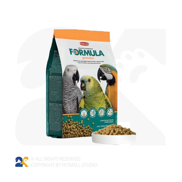 خوراک کامل طوطی پادوان