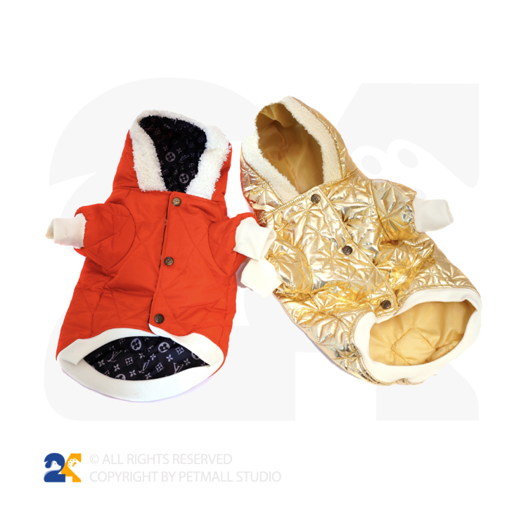 کاپشن کلاه دار سگ سایز L