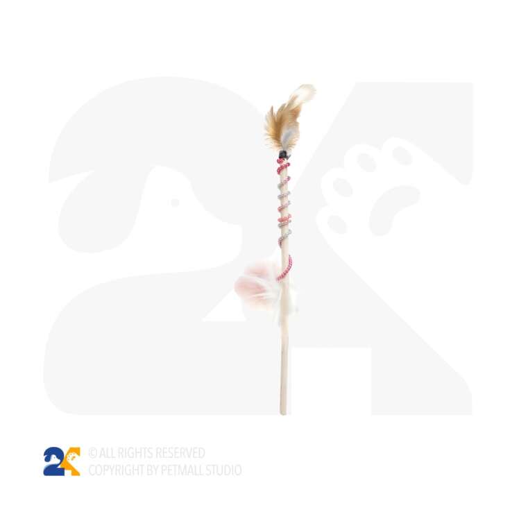 چوب بازی گربه با آویز توپ