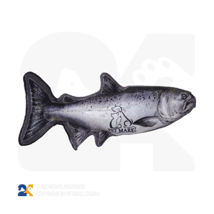 اسباب بازی گربه پت مارک مدل ماهی کت نیپ دار