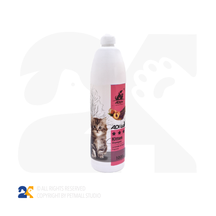 شامپو بچه گربه آدی کت هلو و لوندر 1000 میلی لیتر
