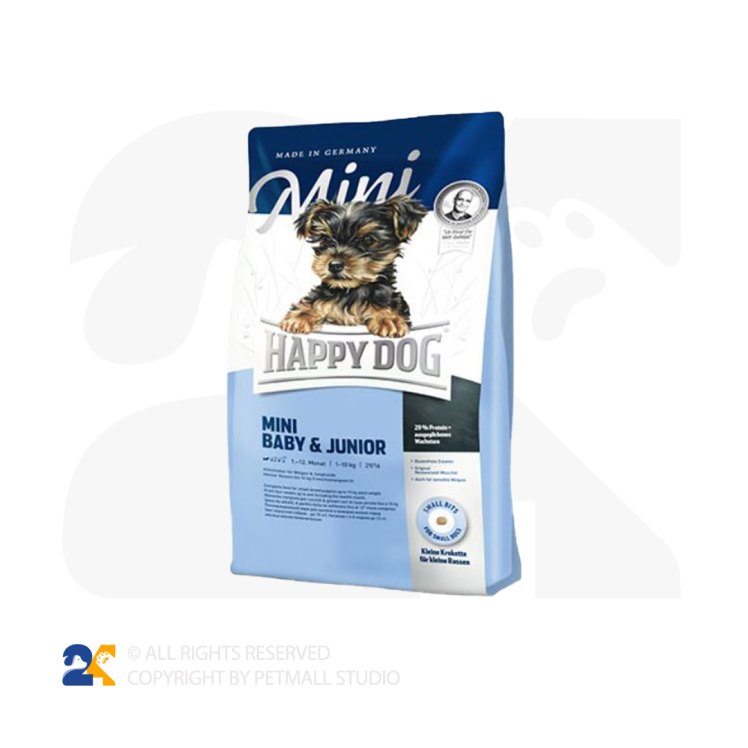 غذای خشک سگ هپی داگ مدل Mini Baby & Joniur