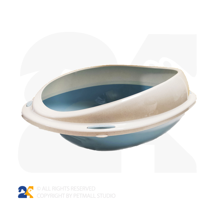 ظرف خاک گربه لبه دار بیضی