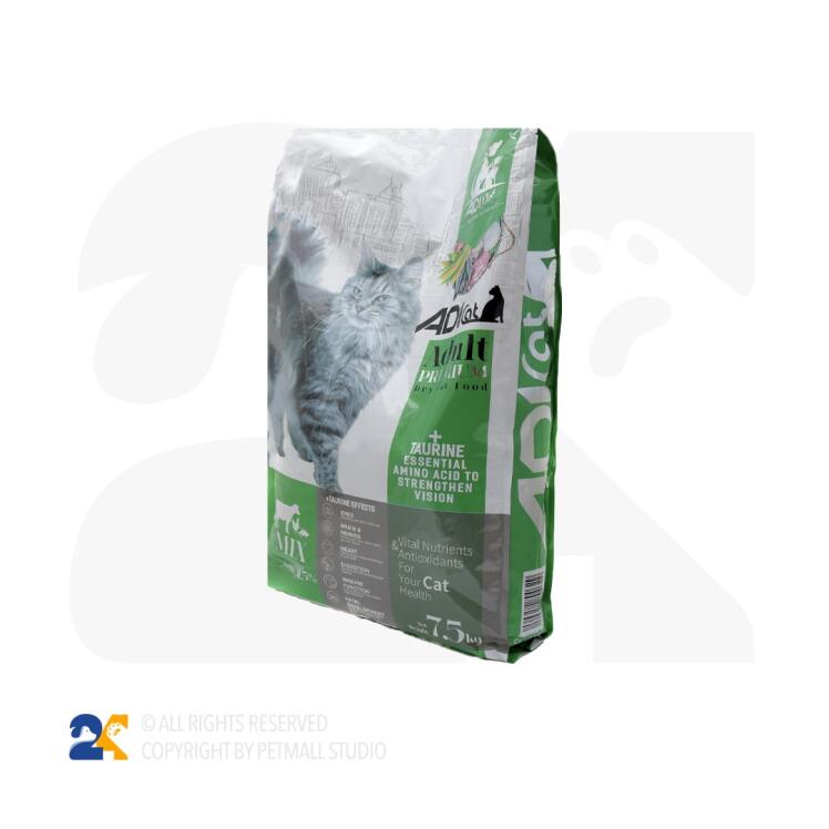 غذای خشک گربه پریمیوم آدی کت میکس گوشت و مرغ 
