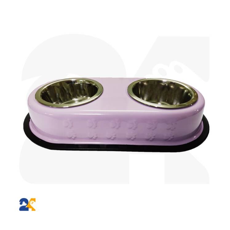 ظرف غذای سگ استیل دوقلو 5