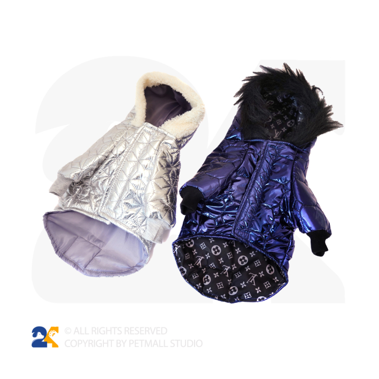 کاپشن بارانی کلاه دار سگ سایز L