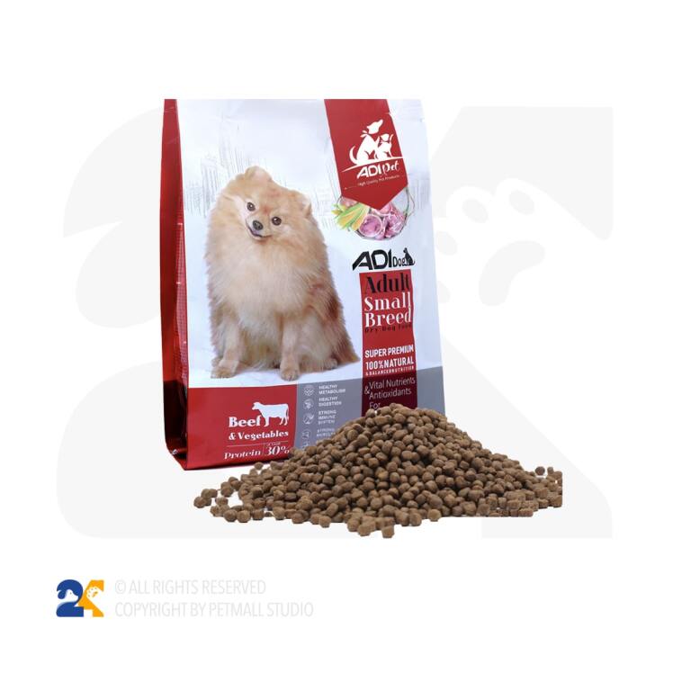 غذای خشک سگ بالغ آدی داگ گوشت گوساله و سبزیجات 1 کیلویی