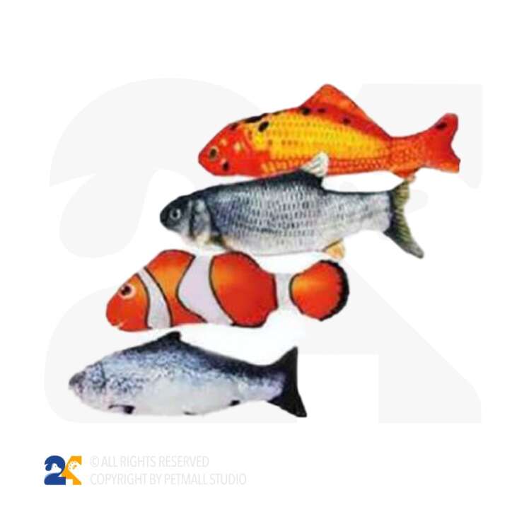 اسباب بازی سگ و گربه پت مارک مدل ماهی کت نیپ دار