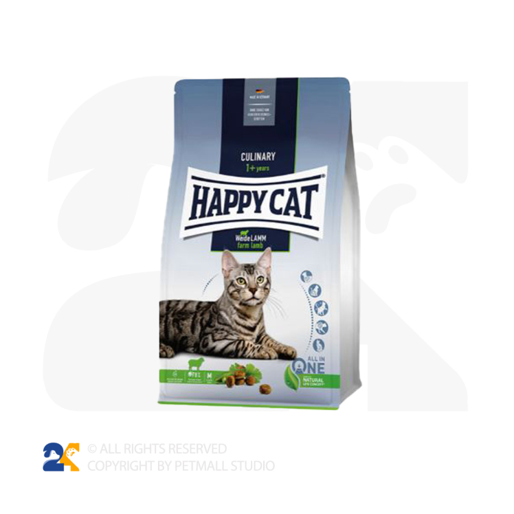 غذای خشک گربه هپی کت با طعم گوشت بره