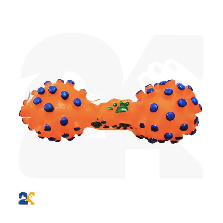 اسباب بازی دندانی سگ مدل گرز و دمبل لاتکسی 