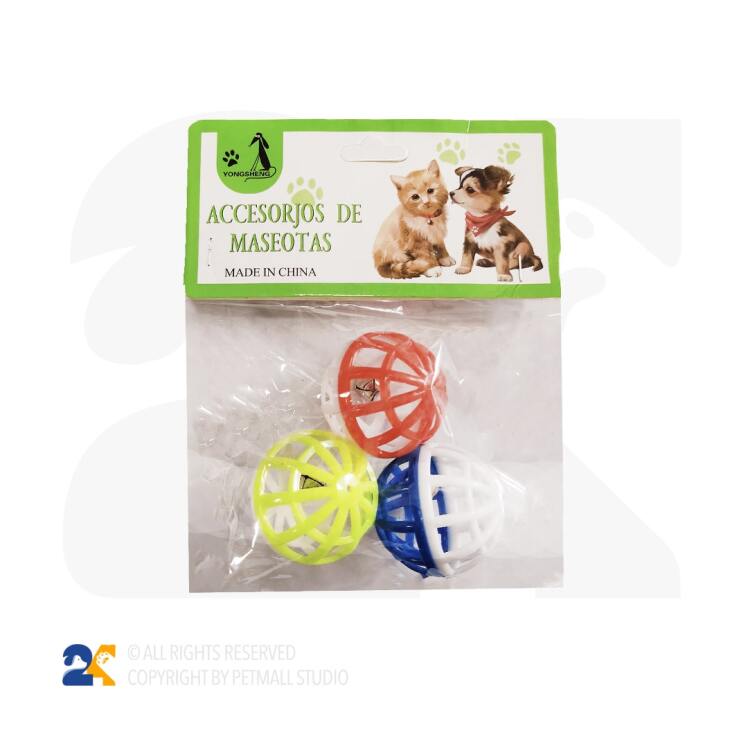 اسباب بازی سگ و گربه توپ بسته 3 عددی