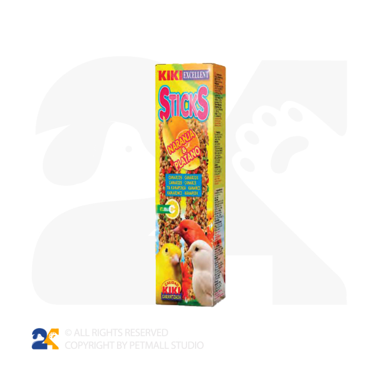 استیک با طعم موز و پرتقال مرغ عشق kiki