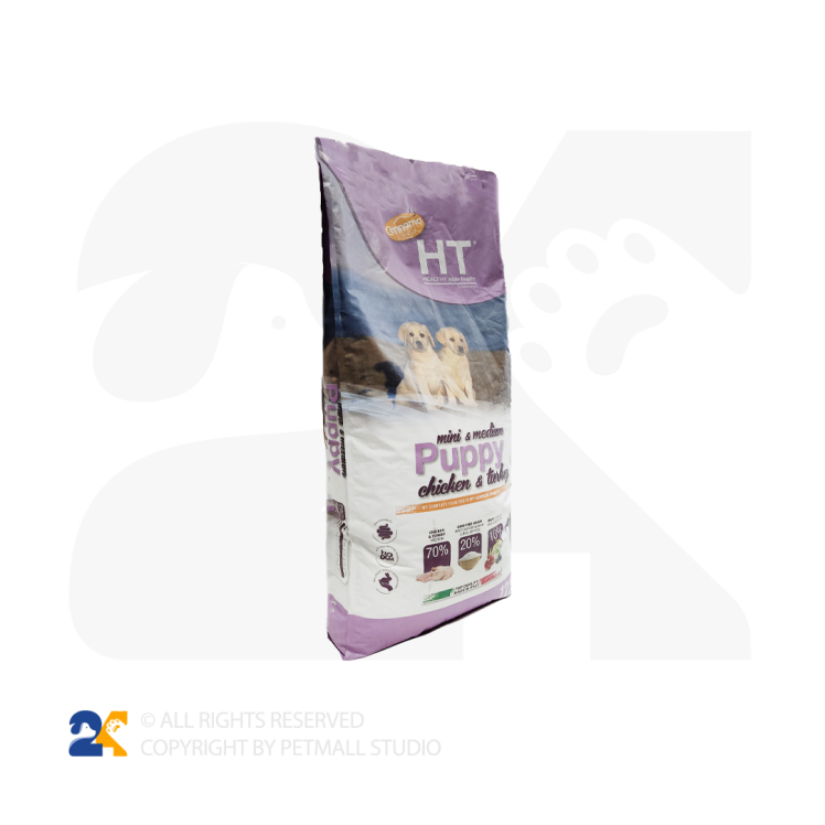 غذای خشک سگ پاپی مرغ و بوقلمون